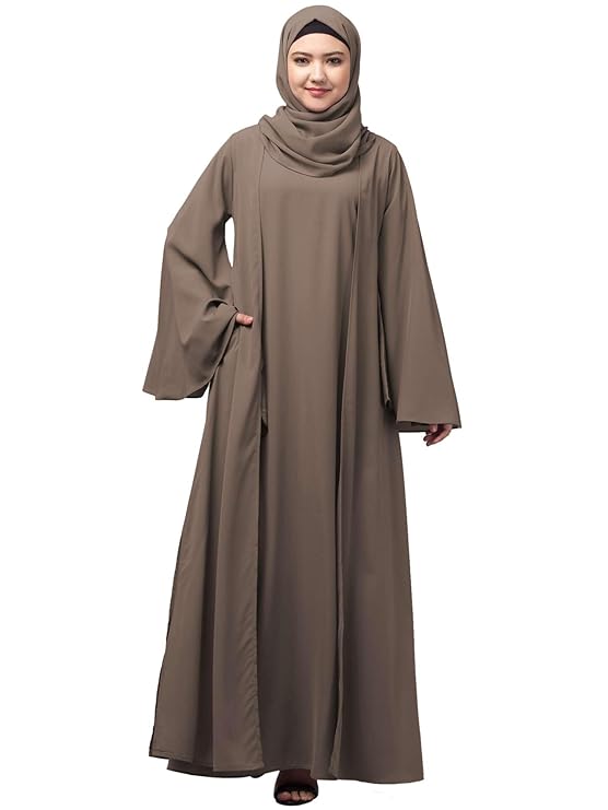 Muslim Closet Dual Layer Abaya Dress